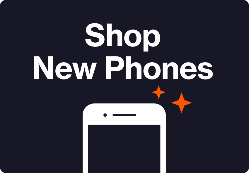 Shop new phones tile